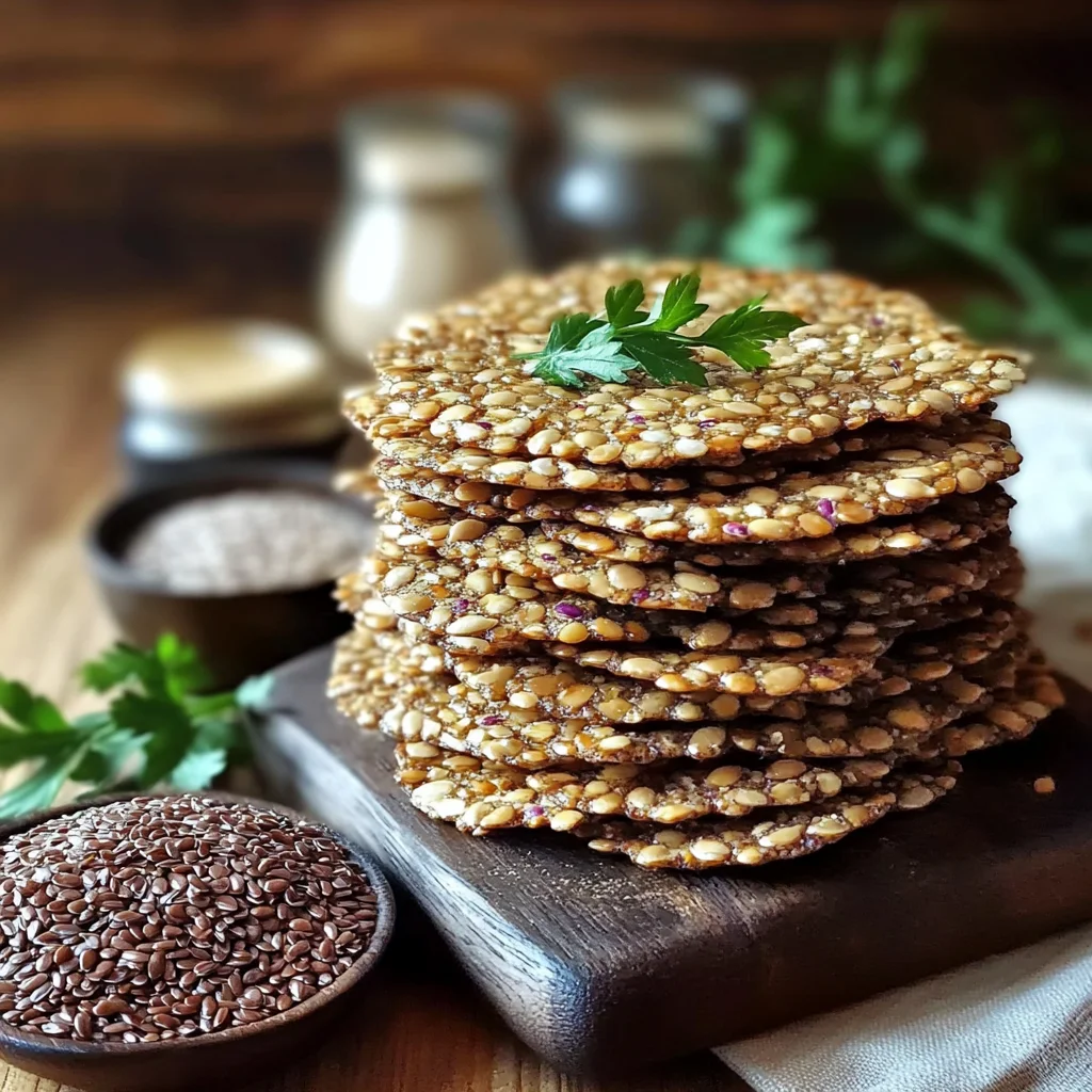 Leinsamen-Cracker