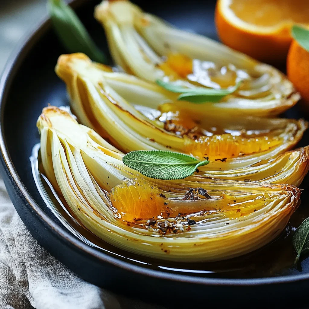 Chicorée gebraten mit Orange und Honig