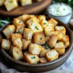 Croûtons aus der Heißluftfritteuse