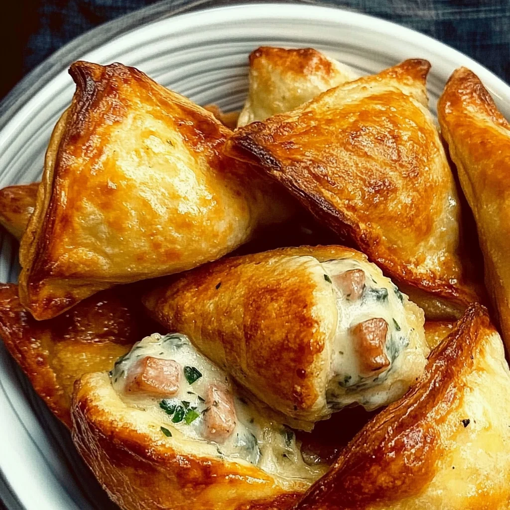 Frischkäse HähnchenHähnchenschinken Piroggen