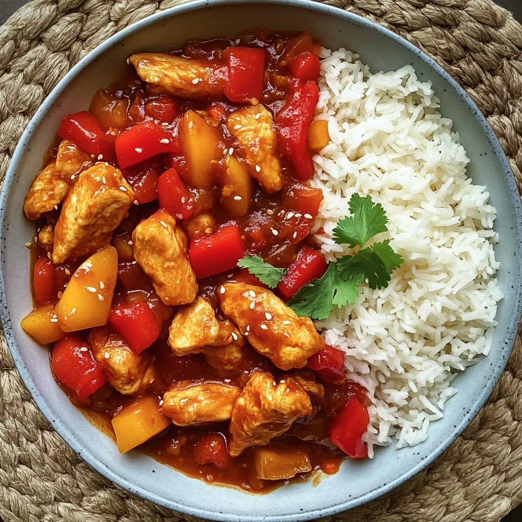 Hähnchen süß sauer