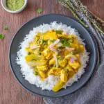 Indisches Hähnchen Curry mit Reis und Gemüse - ganz einfach