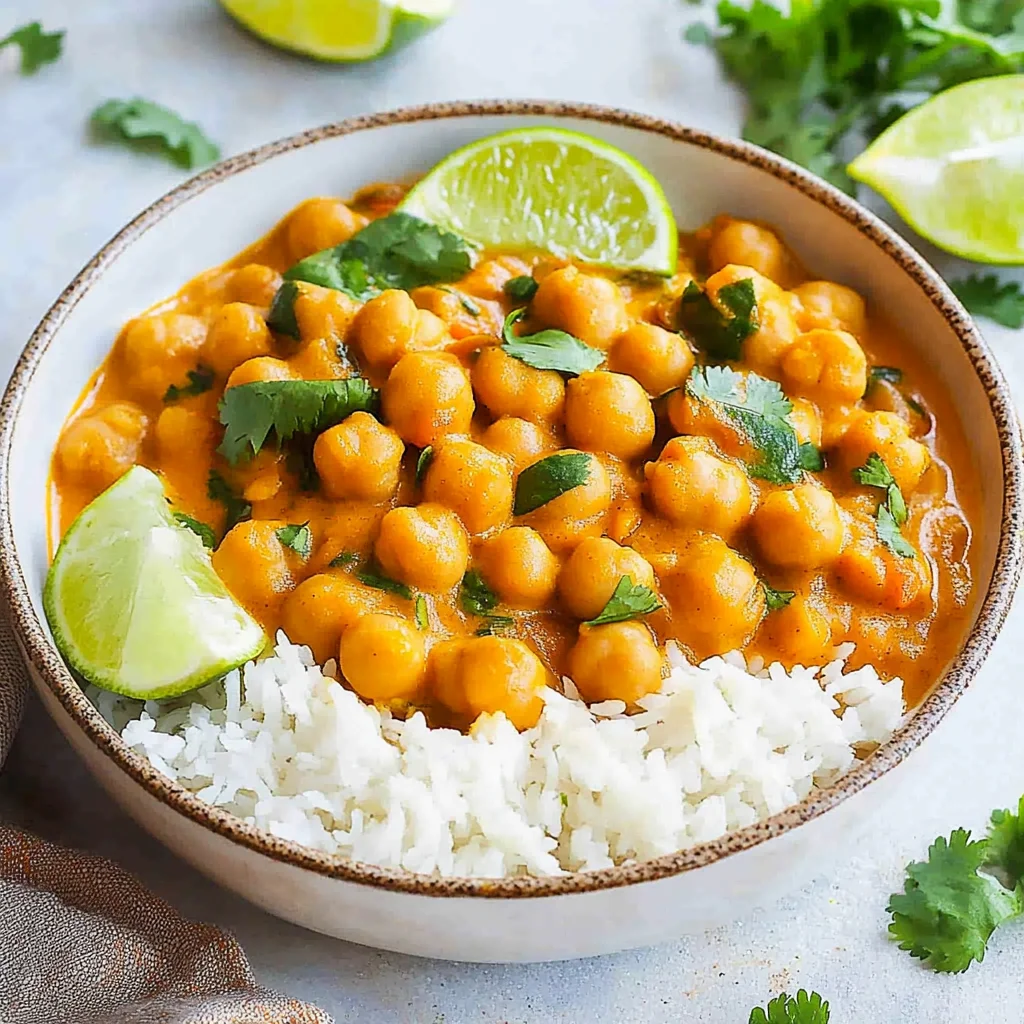 Kichererbsen-Curry mit Kokosmilch