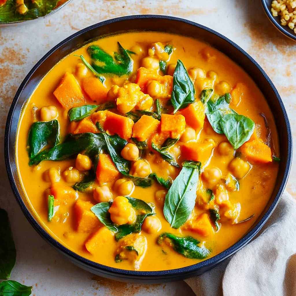 Kürbis-Kichererbsen-Curry