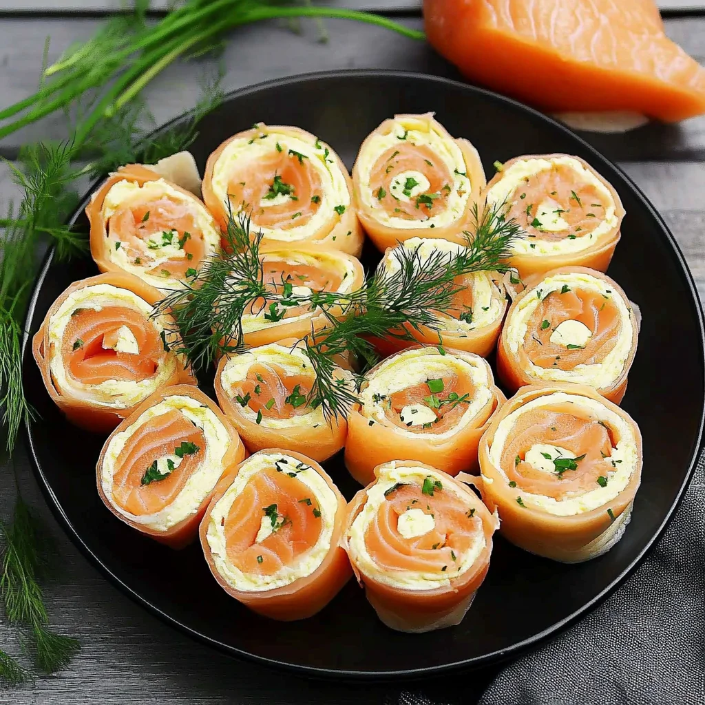 Lachsröllchen - Lachs Frischkäse Röllchen