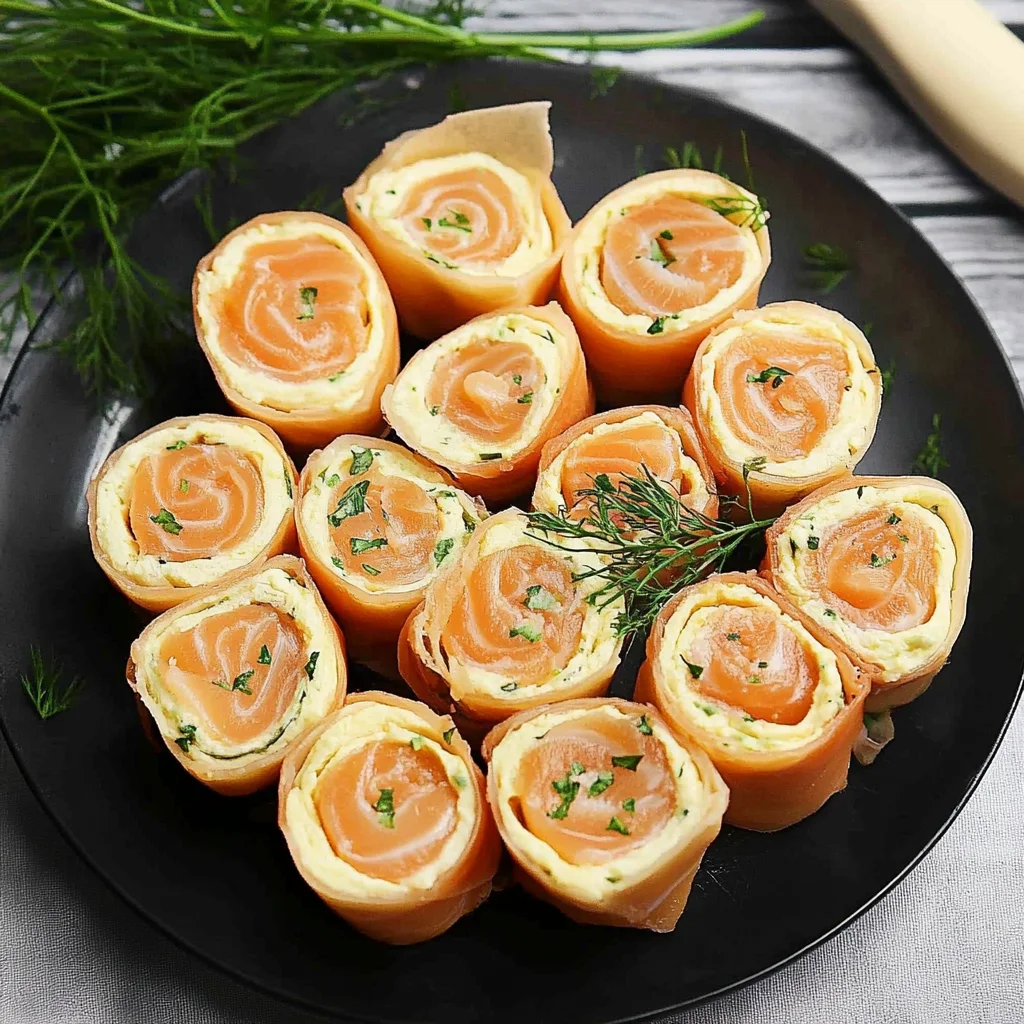 Lachsröllchen