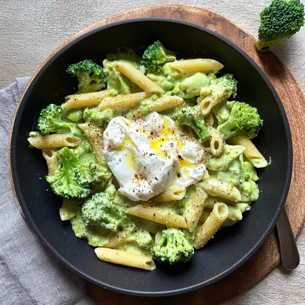 Pasta mit Burrata und Brokkoli