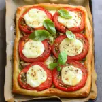 Schnelles Blätterteig Tomate Mozzarella Rezept