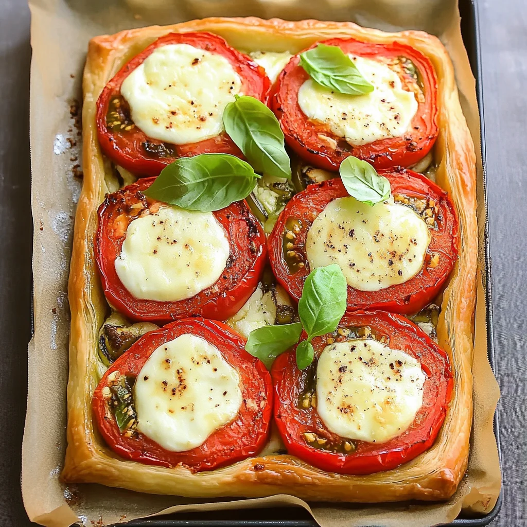 Schnelles Blätterteig Tomate Mozzarella Rezept