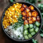Street Corn Hähnchen Reis Bowl
