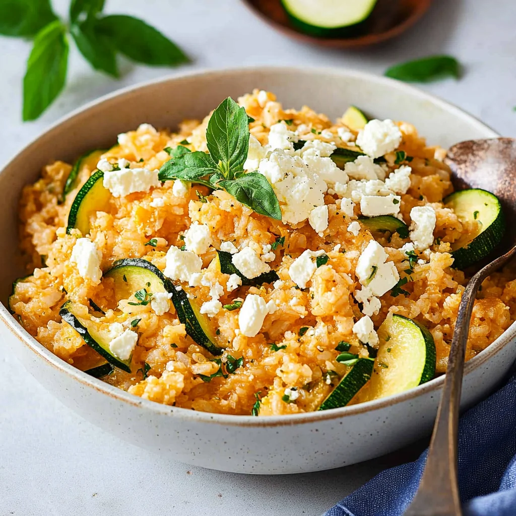 Zucchini-Reis-Pfanne